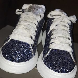 Alexander McQueen glitter grain sneakers